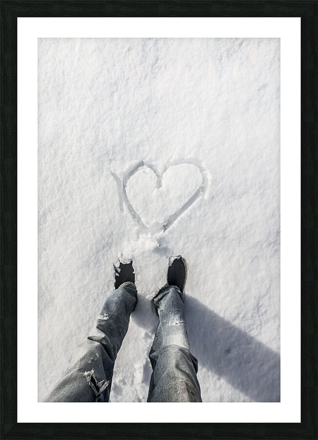 Winter holiday love Picture Frame print