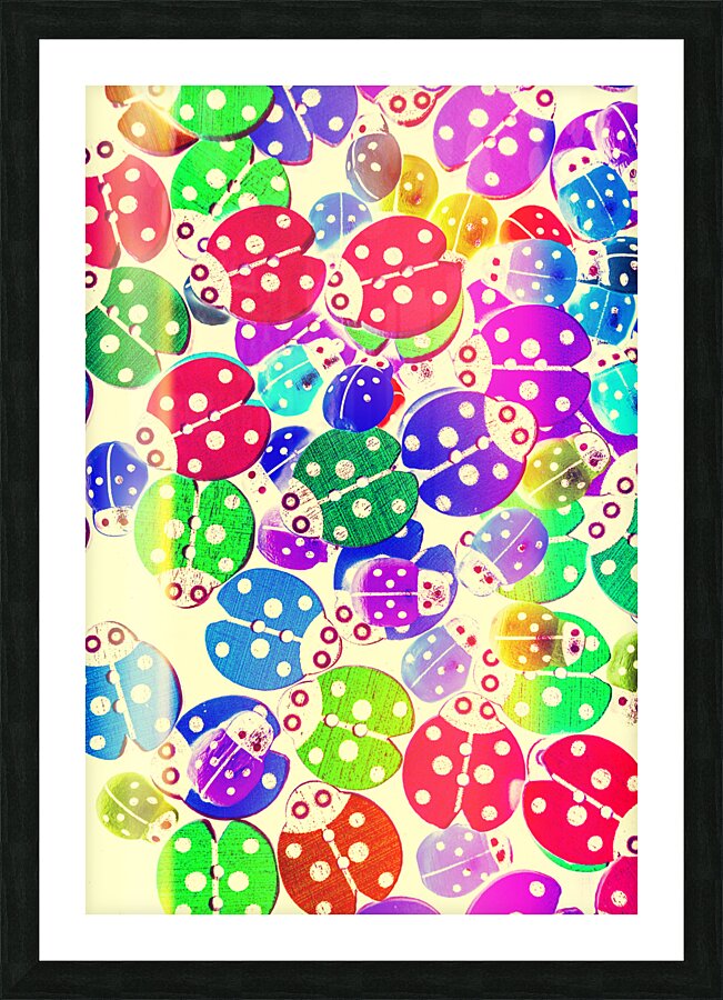 Ladybeetle luck Picture Frame print