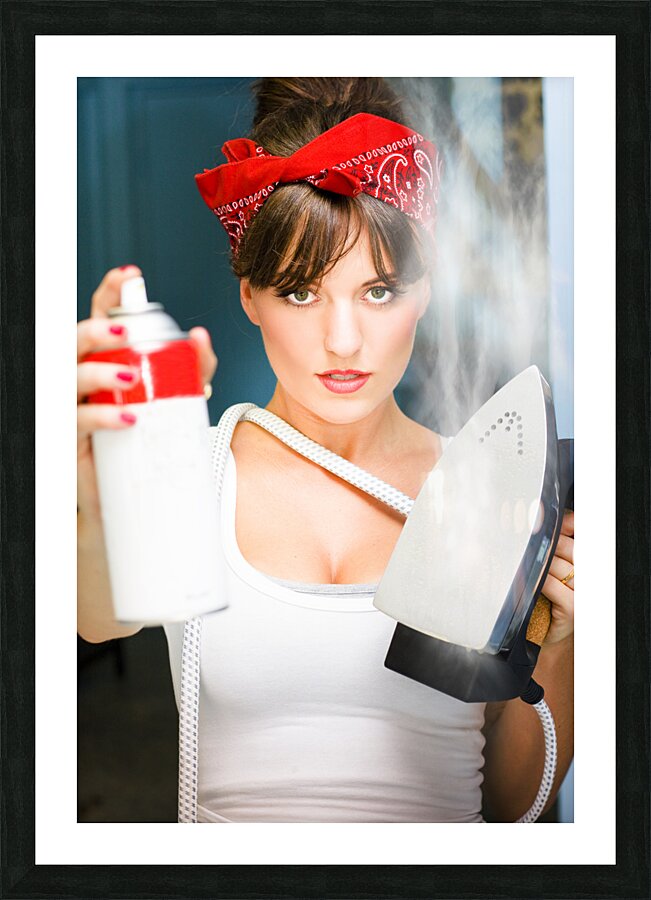 Laundry And Ironing Business Picture Frame print