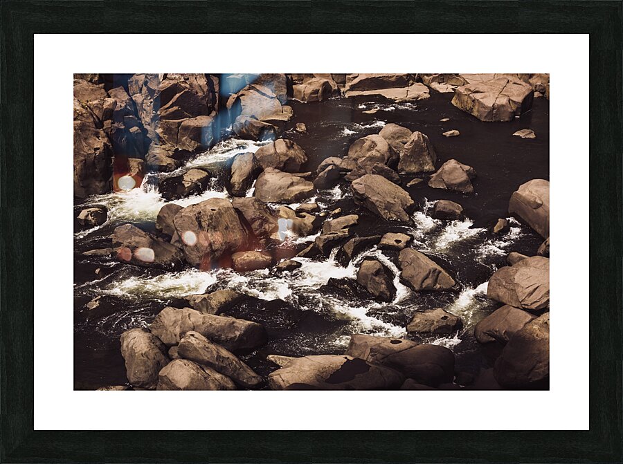 Rocky Launceston river from Cataract Gorge Picture Frame print