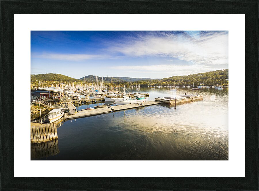 Kettering boat harbour Picture Frame print