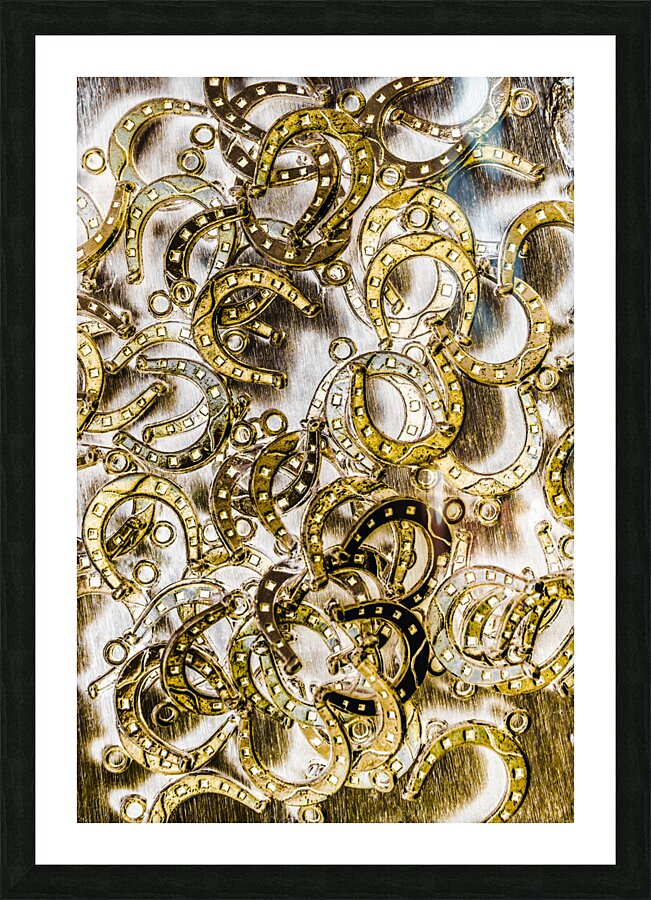 Horseshoe patterning Picture Frame print