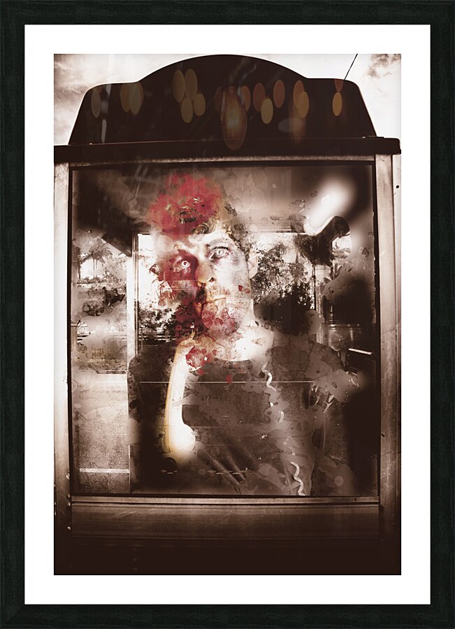 Help! Itchy ugly face so I ate him... mmmm tasty Picture Frame print