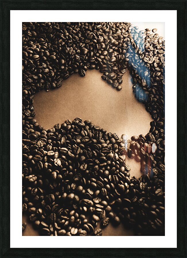 Bean to Australia Picture Frame print