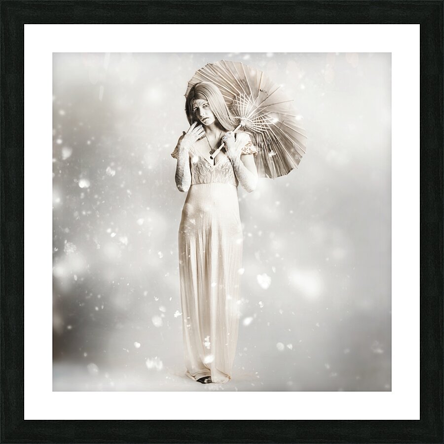 The white vampire  Picture Frame print