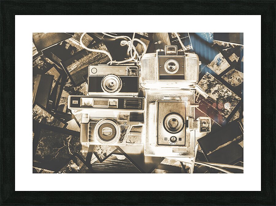 Placed in the dark room Picture Frame print