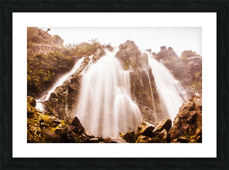 Waratah wild waterfall Picture Frame print
