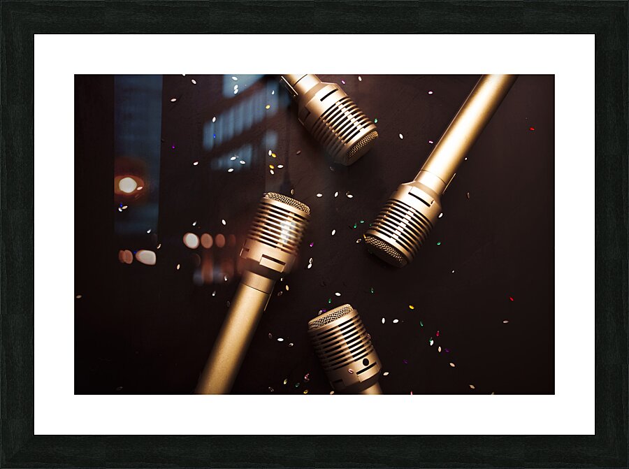 A showtime scene Picture Frame print