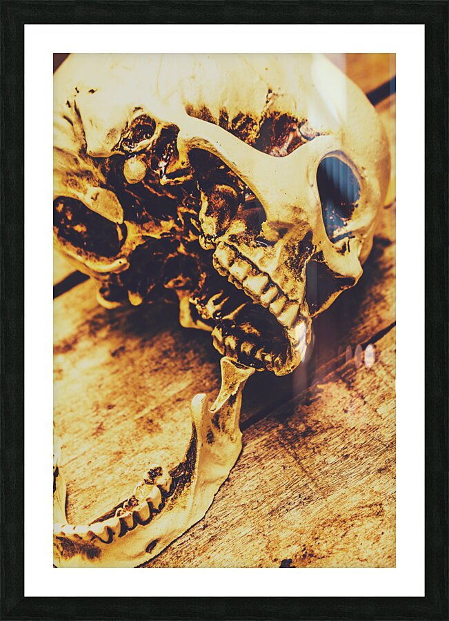 Jaw dropping horror Picture Frame print