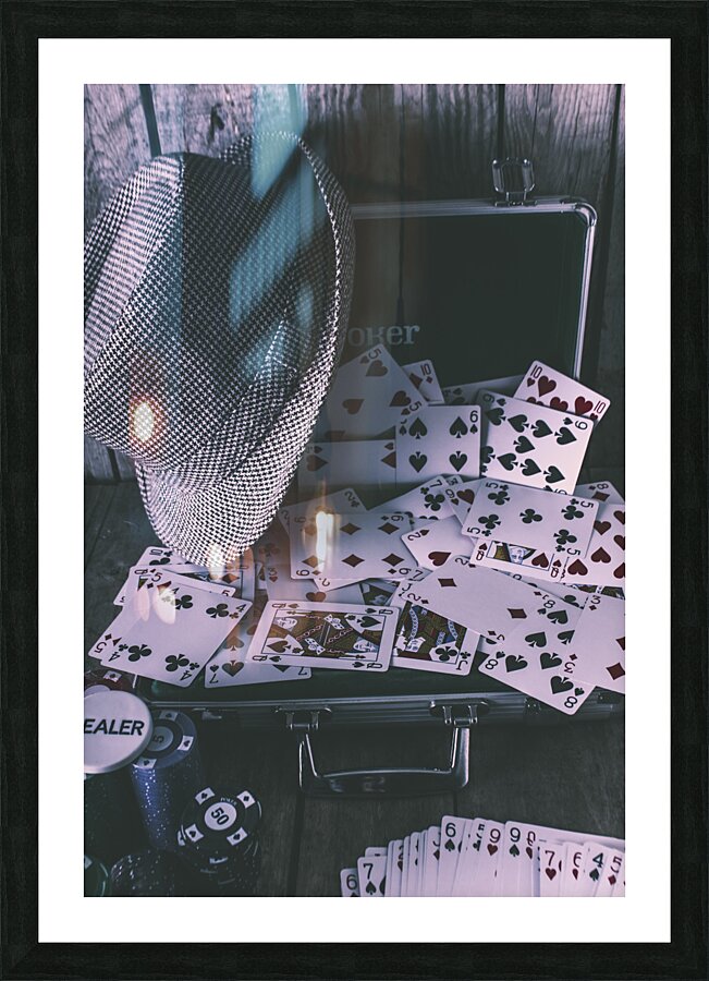 Case of a gambling pro  Picture Frame print