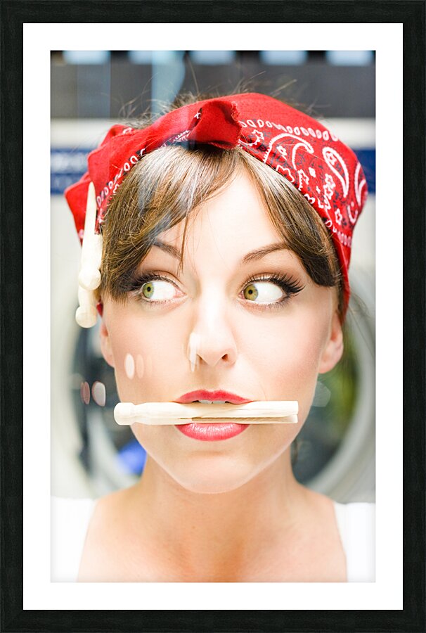 Crazy About House Work Picture Frame print