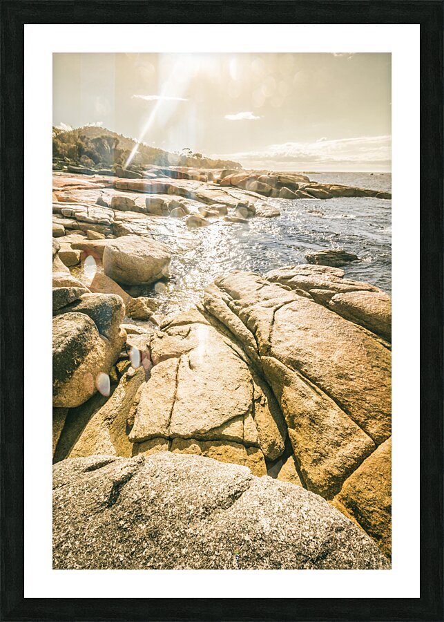 Bicheno foreshore Picture Frame print