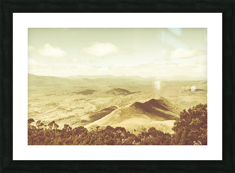 Pastel tone mountains Picture Frame print