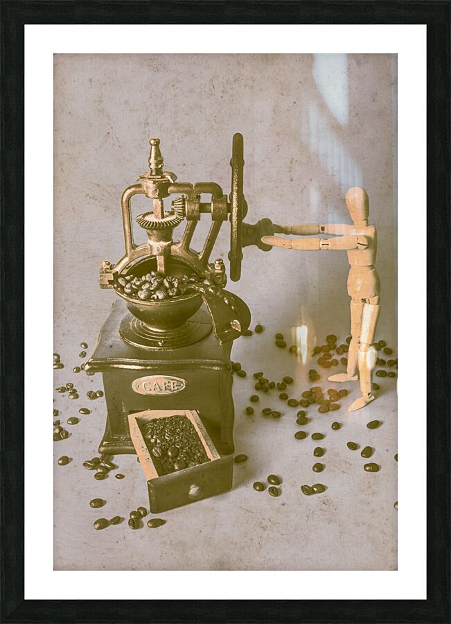 Cafe industrial Picture Frame print