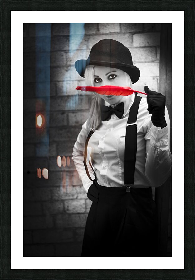 Caught Red Handed With A Soft Clue Picture Frame print