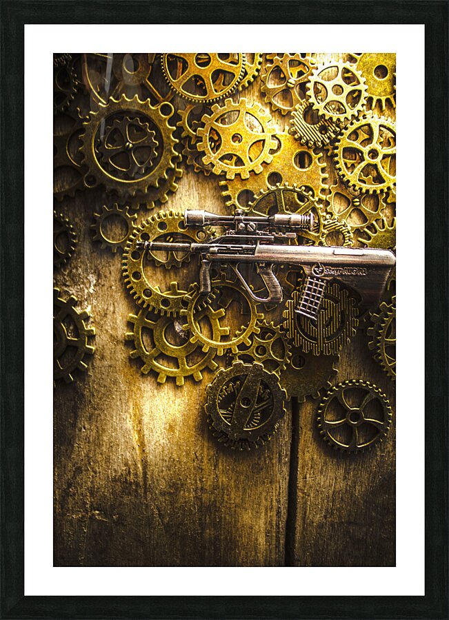 Miniature Steyr AUG A1 Picture Frame print