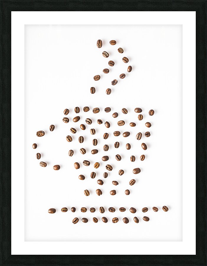 Flat white Picture Frame print