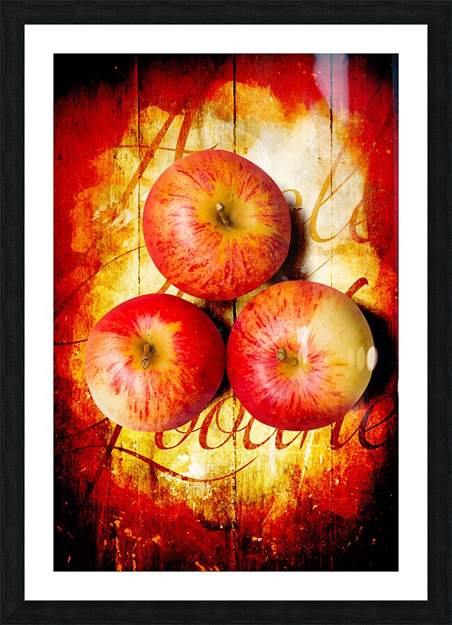 Apple barn artwork Picture Frame print