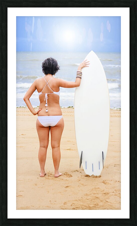 Sunset Surf Picture Frame print