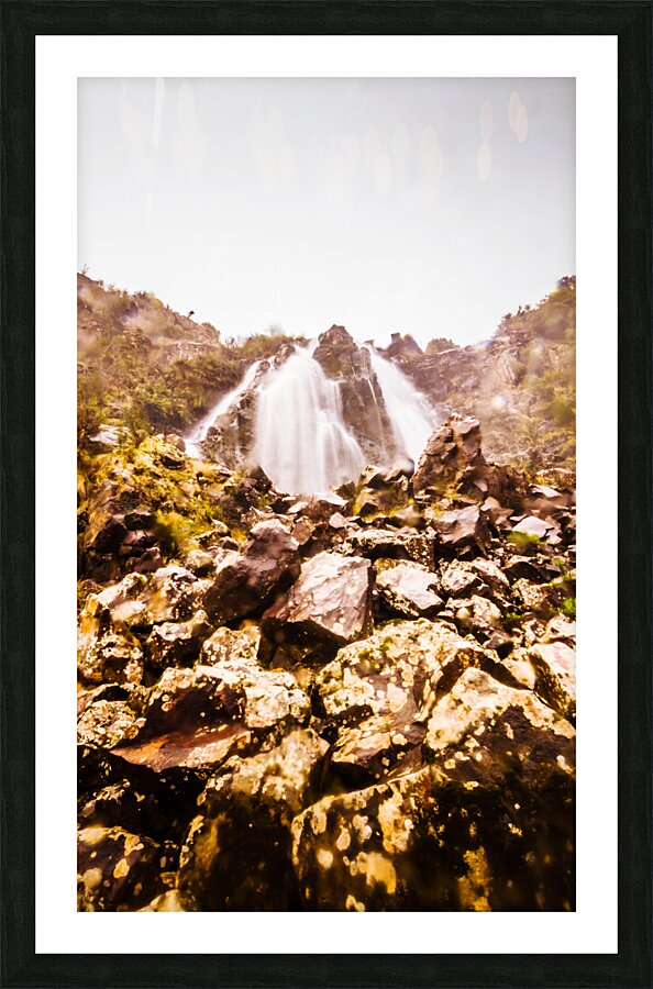 Rocky water wilderness Picture Frame print