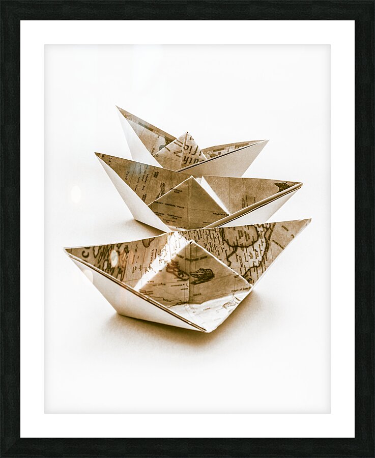 Bearing maps Picture Frame print