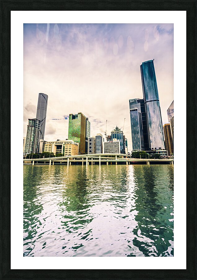 Neon reflections Picture Frame print