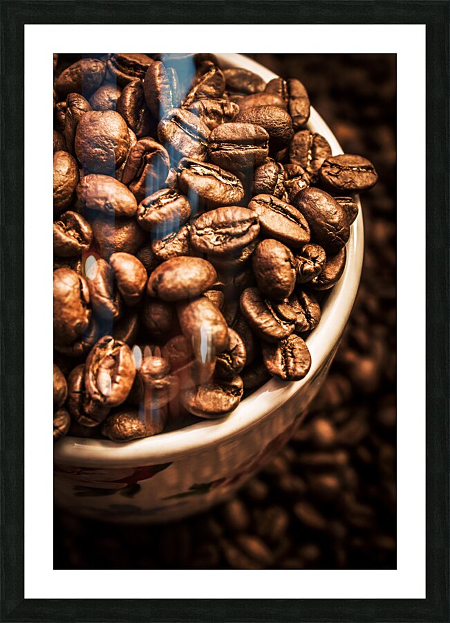 Coffee cup top up Picture Frame print