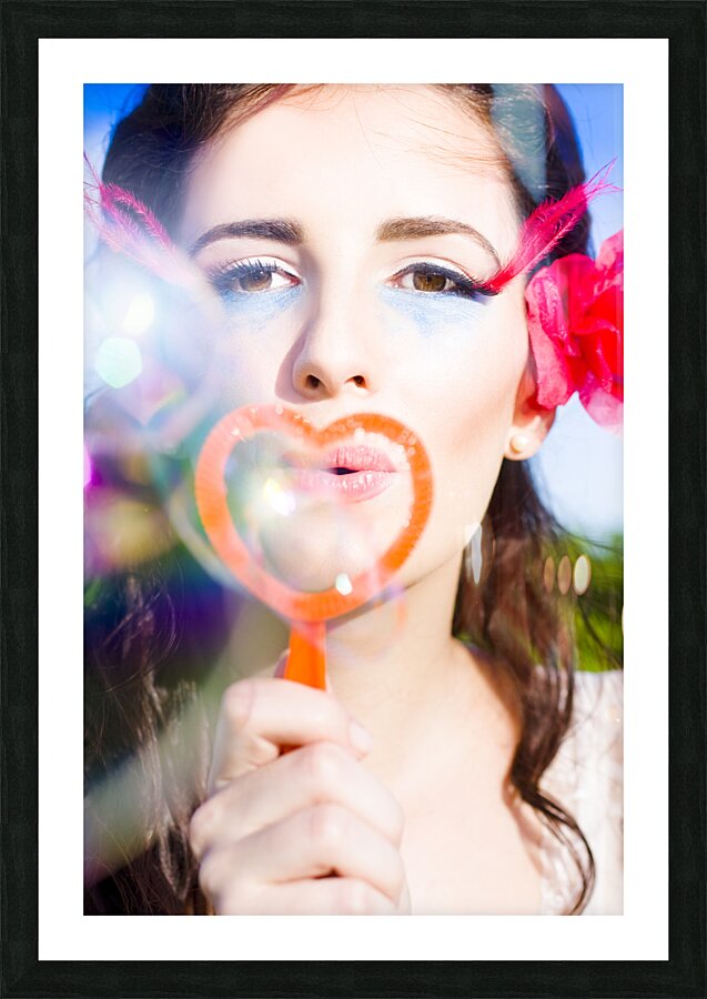 Bubble Kisses Picture Frame print