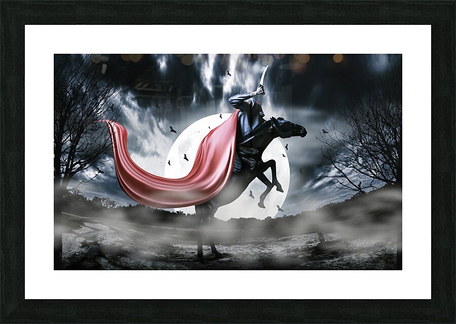 The rise of the Headless Horseman Picture Frame print