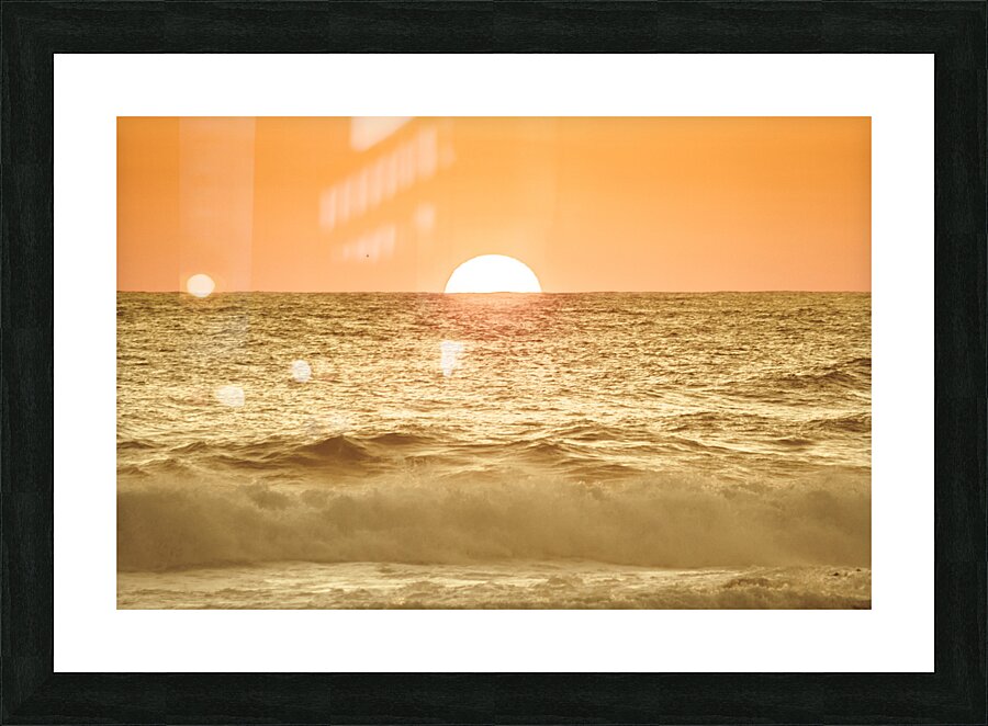 Sun soaked sea Picture Frame print