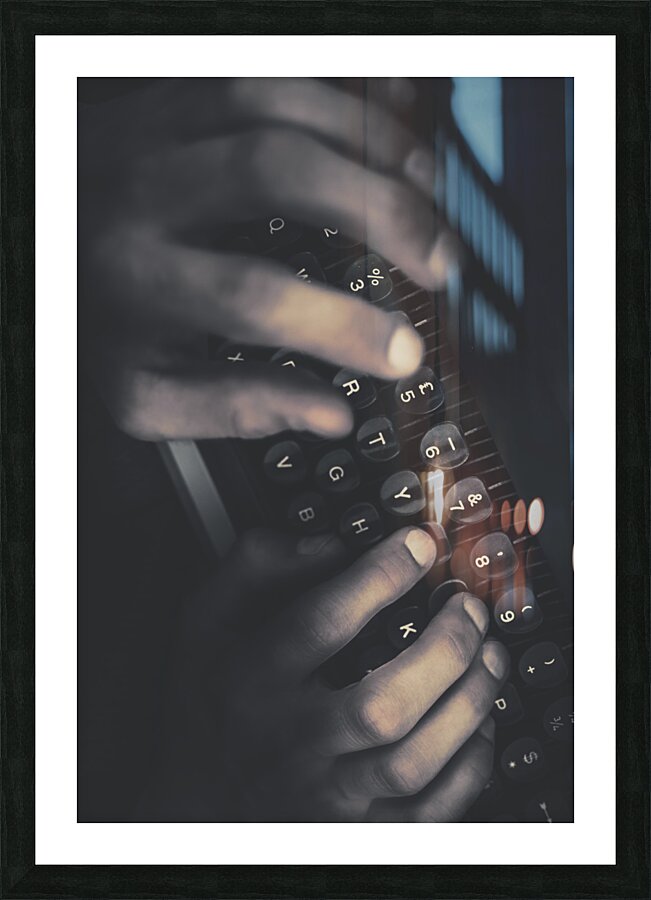 The mystery writer Picture Frame print