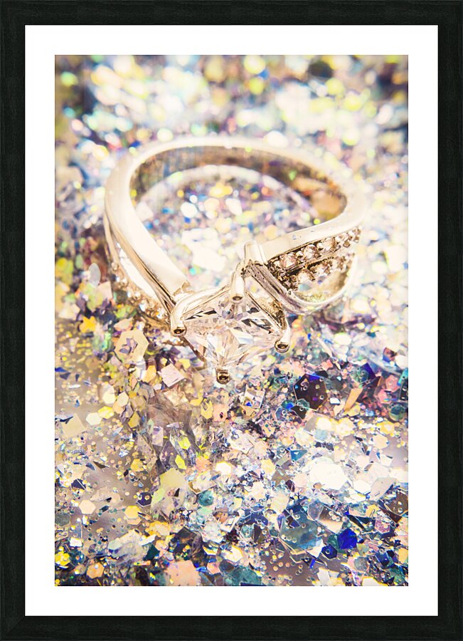 Gemstone and sapphire Picture Frame print