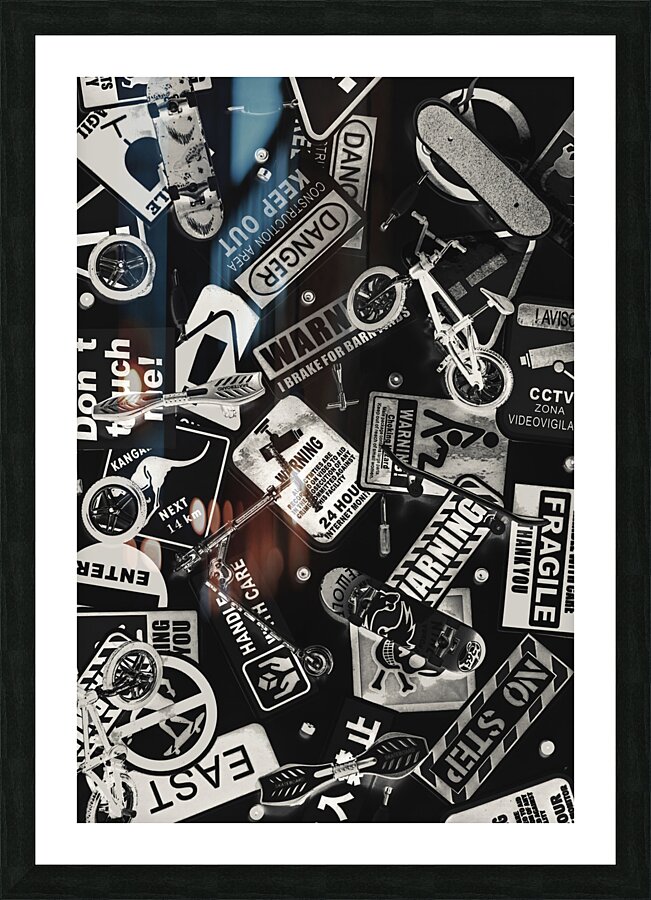 Rolling round flatland Picture Frame print