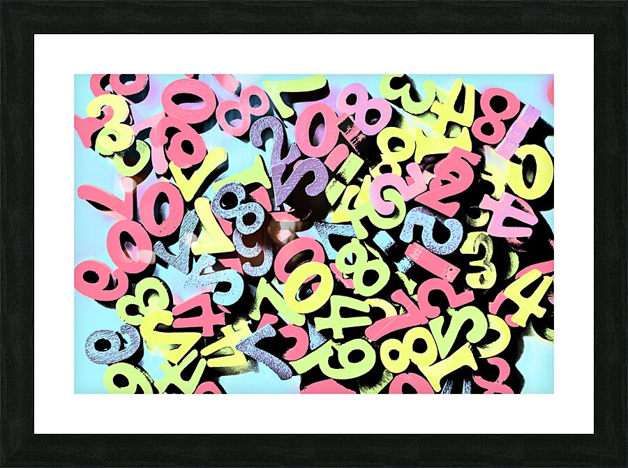 Its A Numbers Game Picture Frame print
