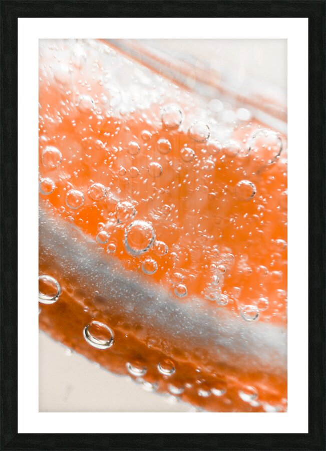 Orange martini cocktail Picture Frame print