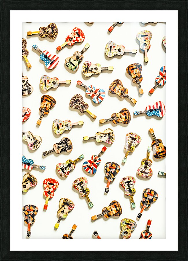 A visual play in music Picture Frame print