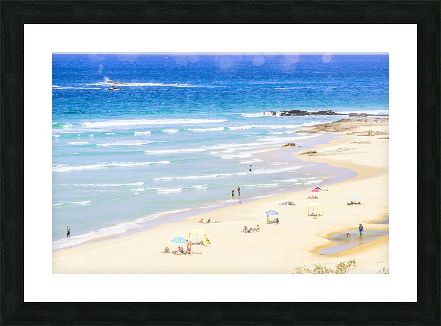 Tropical holidaymakers  Picture Frame print