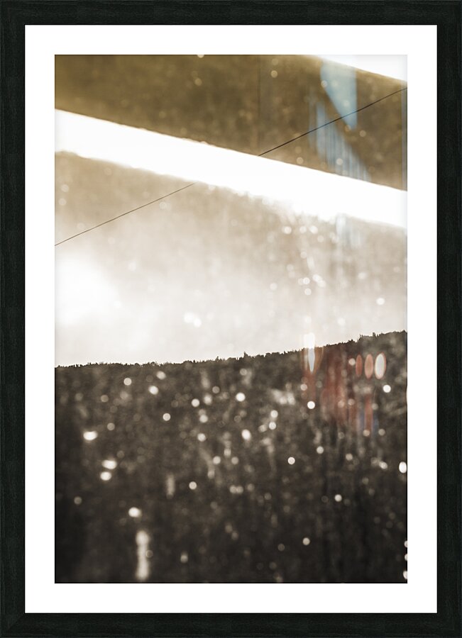 Windows and mountains Picture Frame print