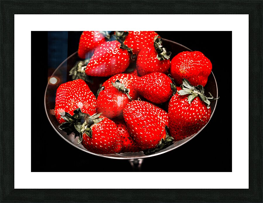 Strawberry cocktail Picture Frame print
