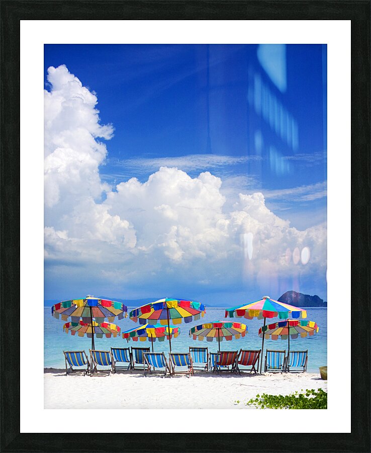 Tropical Holiday Destination Picture Frame print