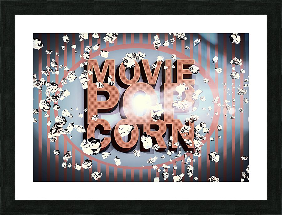 Movie Pop Corn Picture Frame print