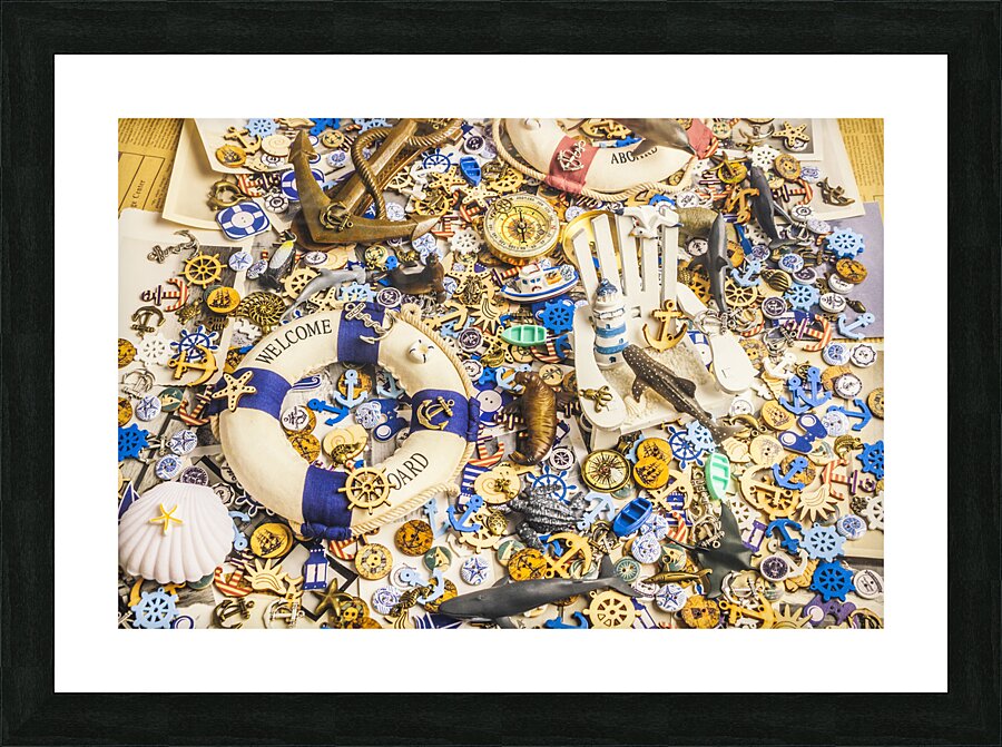 Ornamental oceanics Picture Frame print