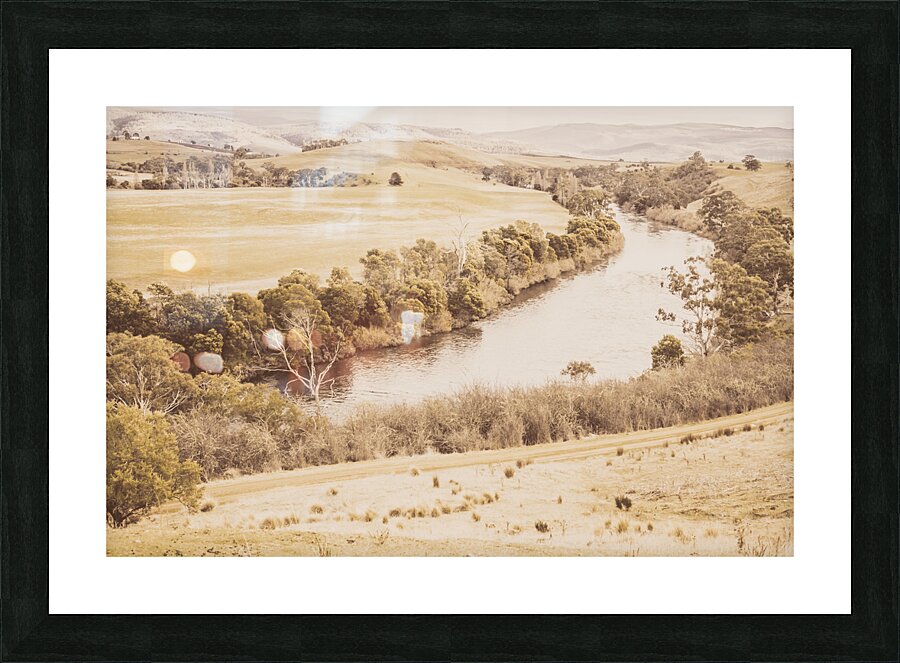 Rivers of pastoral wash Picture Frame print