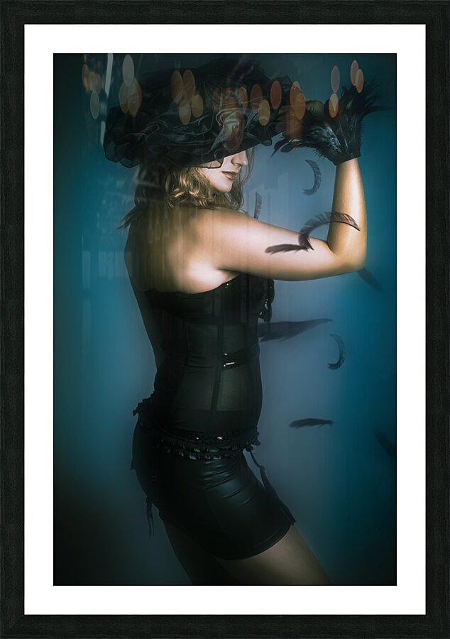 High fashion female mystery dancer Picture Frame print