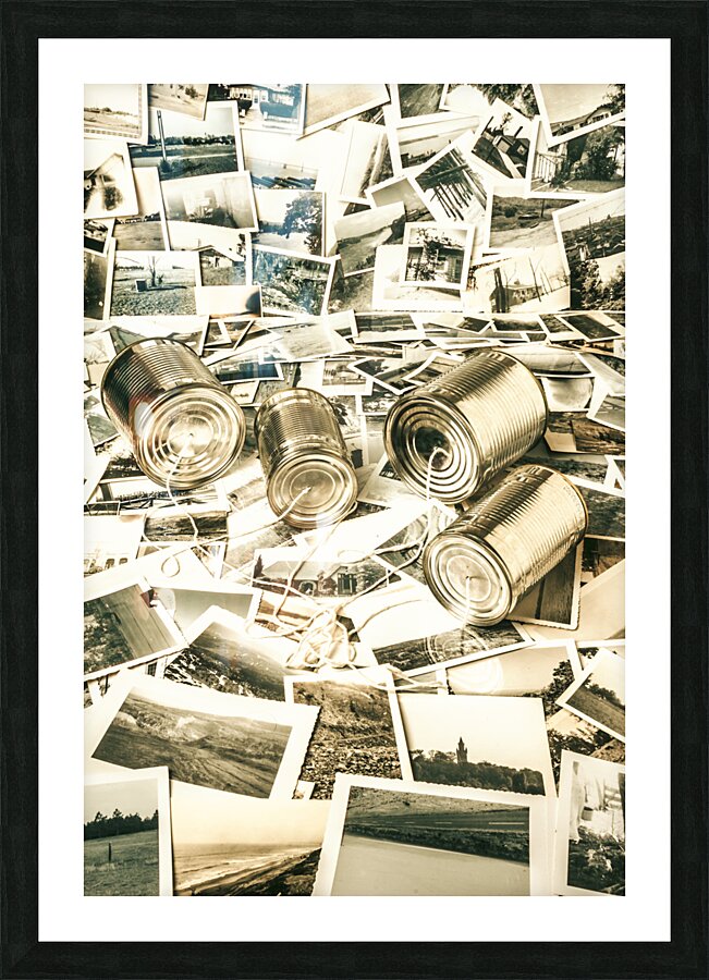 Old business wires Picture Frame print