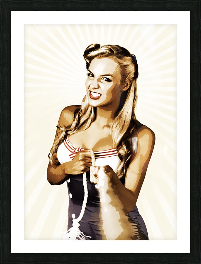 Retro strength Picture Frame print