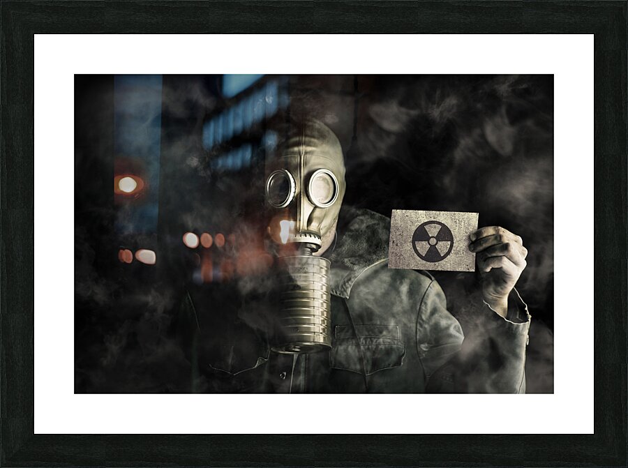 Nuclear threat Picture Frame print