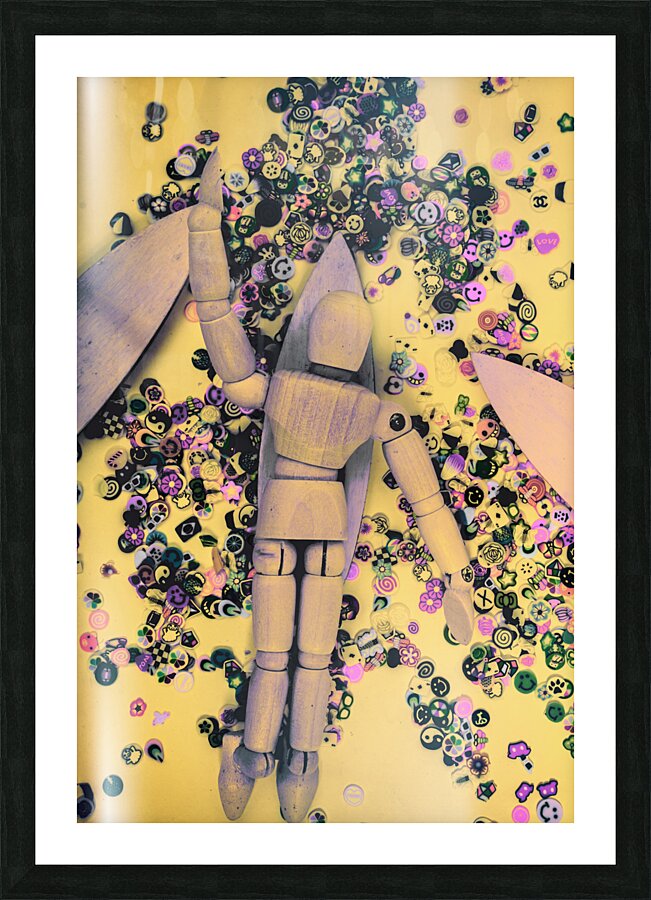 Wooden tropics Picture Frame print