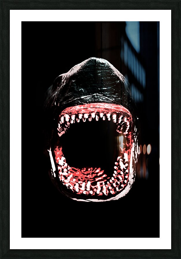 Shark attack Picture Frame print