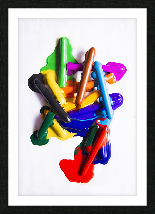 Modern rainbow art Picture Frame print